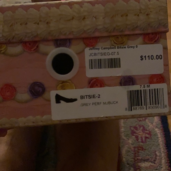 Jeffrey Campbell Bitsie-2 Grey Perf Nubuck - Picture 5 of 5